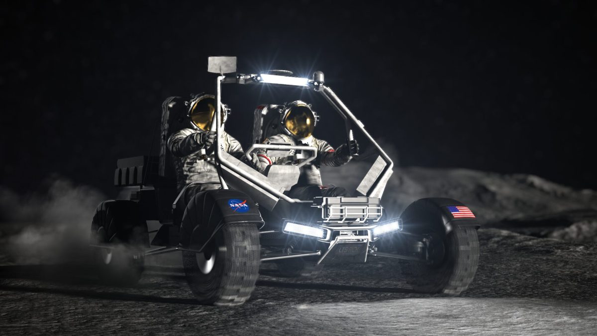 Vue d'artiste du Lunar Terrain Vehicle