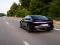 Lucid Air Grand Touring sur autoroute // Source : Lucid