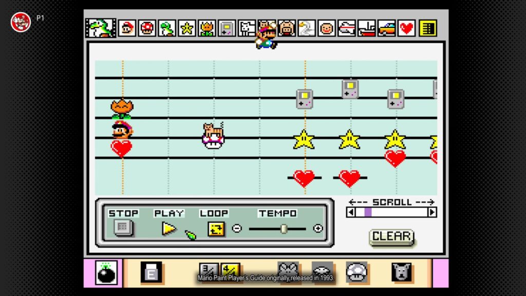 Le cultissime mode Musique de Mario Paint // Source : Nintendo