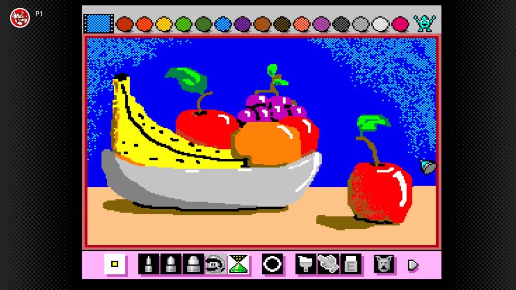 La peinture dans Mario Paint // Source : Nintendo