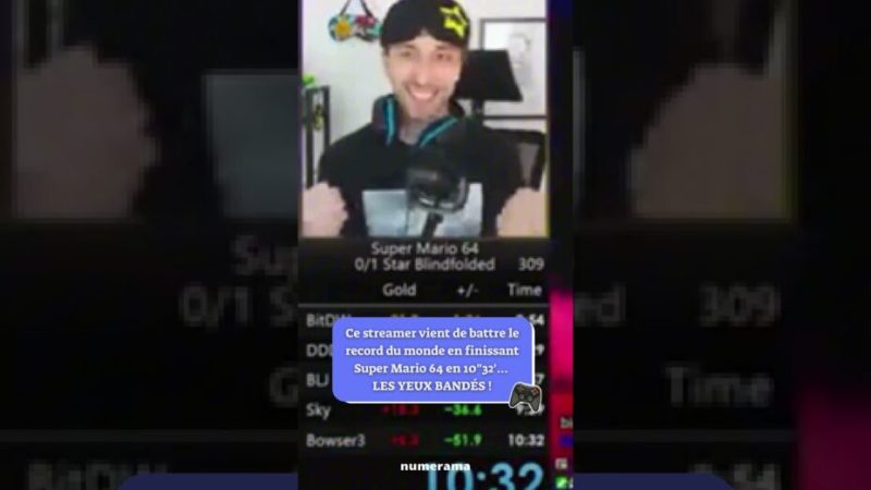 Super Mario 64 les YEUX BANDÉS !