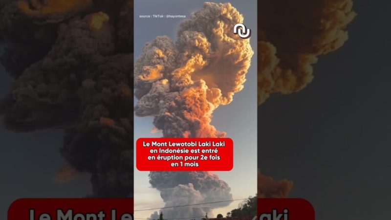 Un nuage de cendres GÉANT de 18 km de HAUT !