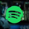 Le logo de Spotify « glitché » // Source : Montage Numerama