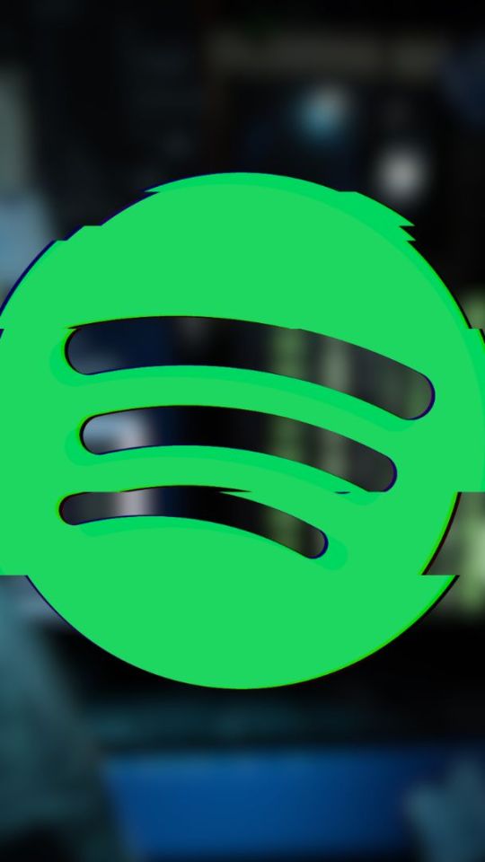 Le logo de Spotify « glitché » // Source : Montage Numerama