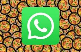 Pourquoi l'emoji paella n'est pas le même sur WhatsApp // Source : Montage Numerama