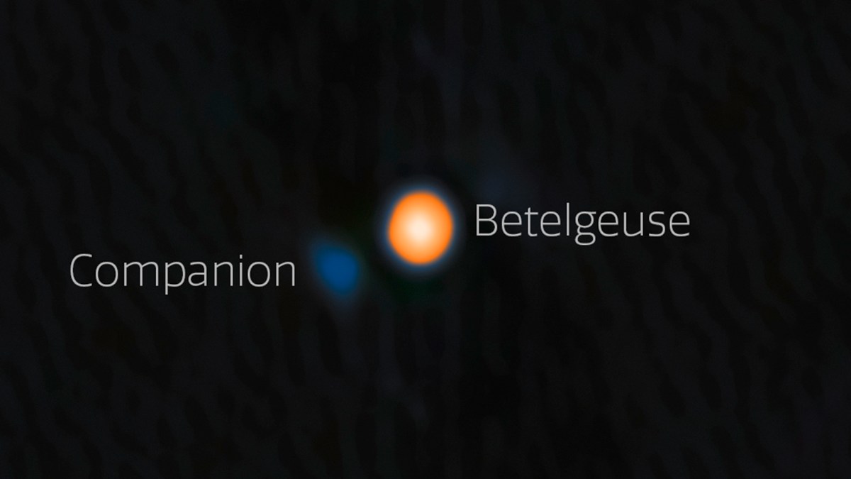 Image de Bételgeuse et son compagnon obtenue par le télescope Gemini