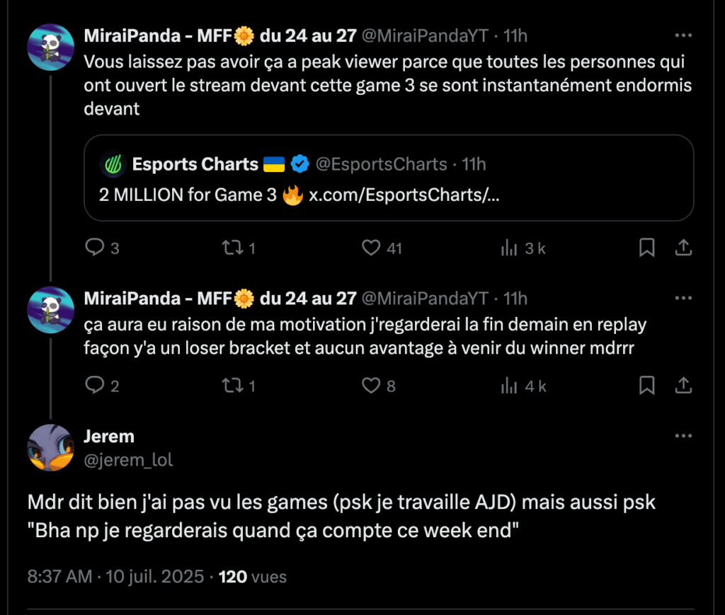 Un exemple de l'utilisation de « np » // Source : Capture Numerama Un exemple de l'utilisation de « np » // Source : Capture Numerama