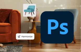 Photoshop et l'outil harmoniser. // Source : Numerama