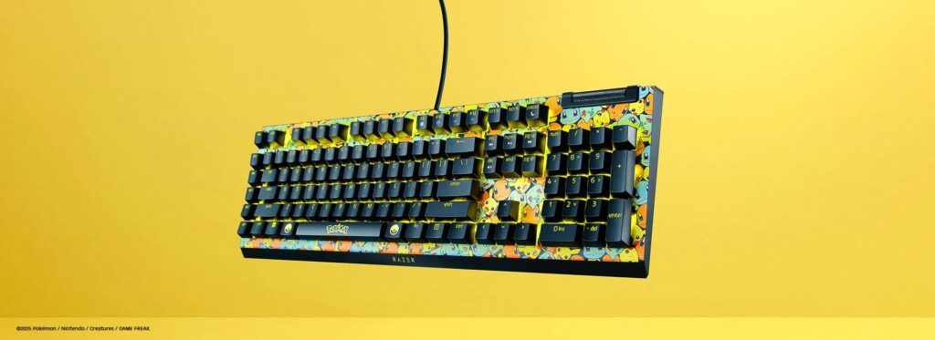 Le clavier BlackWidow Pokémon // Source : Razer