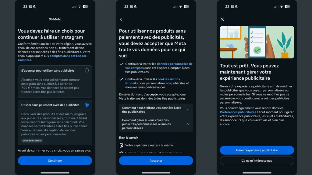 Les pop-up sur Instagram