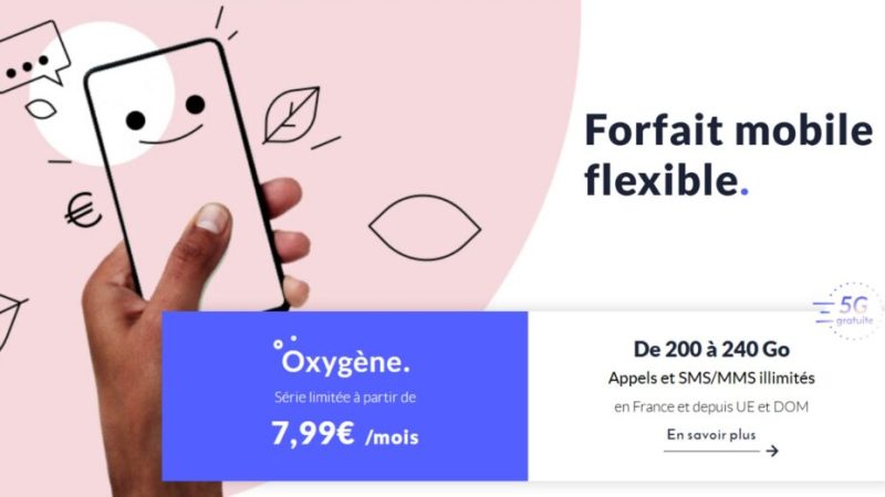 200 Go de 5G pour moins de 8€/mois, c’est possible avec ce forfait évolutif