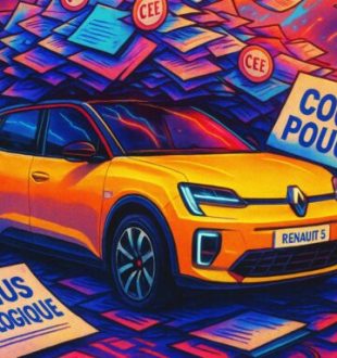 Renault 5 plongé sous les aides // Source : image générée par chatgpt 
