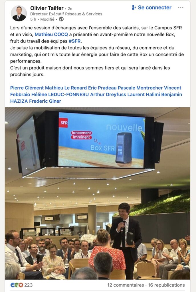 La nouvelle box de SFR en avant-première. La nouvelle box de SFR en avant-première.