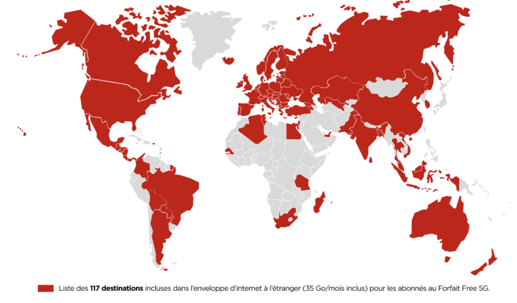 La carte de validité du forfait Free 5G. La carte de validité du forfait Free 5G.