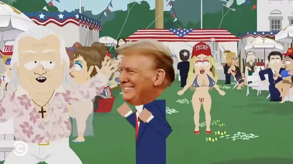 Travailler n'est pas la priorité de Donald Trump selon South Park.