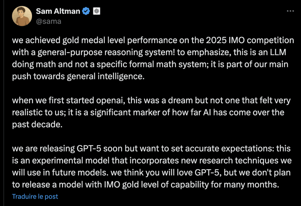 Le 19 juillet, Sam Altman donnait de brèves nouvelles de GPT-5. Le 19 juillet, Sam Altman donnait de brèves nouvelles de GPT-5.