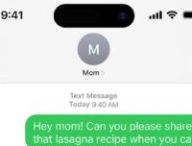 Un SMS sur iPhone. // Source : Apple