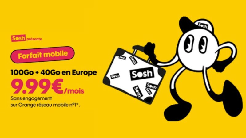 Sosh double la data en Europe sur ses forfaits 100 et 150 Go pour l’été