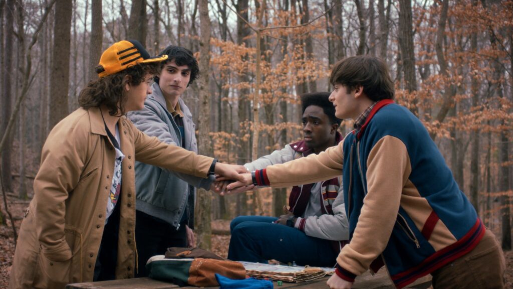 La bande (presque) au complet dans la saison 5 de Stranger Things // Source : Netflix
