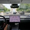 La conduite autonome FSD de Tesla testé à Paris // Source : Tesla