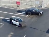 Encore un nouveau prototype de Tesla Model Y plus petit surpris ? // Source : Met God in Wilderness