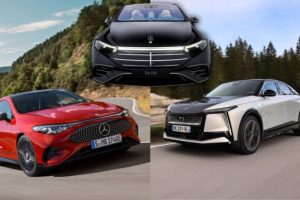 Classement des voitures électriques avec le plus d'autonomie // Source : Montage de Robin San Vicente pour Numerama