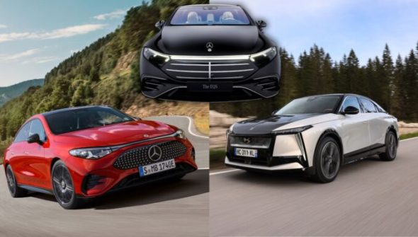 Classement des voitures électriques avec le plus d'autonomie // Source : Montage de Robin San Vicente pour Numerama