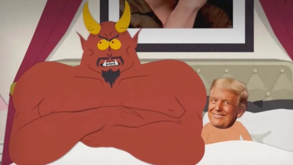 Donald Trump dans la saison 27 de South Park. // Source : Comedy Central Donald Trump dans la saison 27 de South Park. // Source : Comedy Central