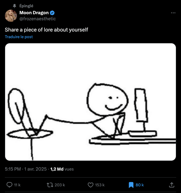 Un milliard de vues pour ce tweet // Source : Capture Numerama