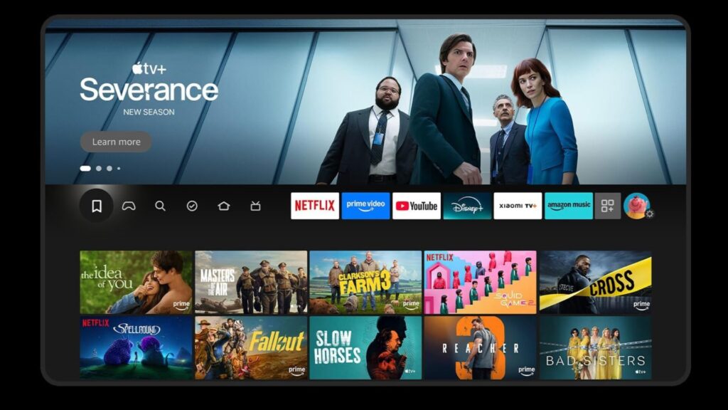 Fire OS sur le TV Xiaomi TV F Pro 75 // Source : Wiaomi