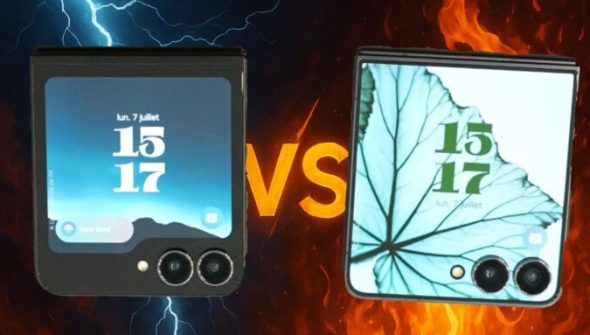 Z Flip 6 vs Z Flip 7 // Source : Numerama