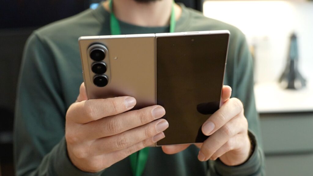 Le Samsung Galaxy Z Fold 7. // Source : Numerama Le Samsung Galaxy Z Fold 7. // Source : Numerama