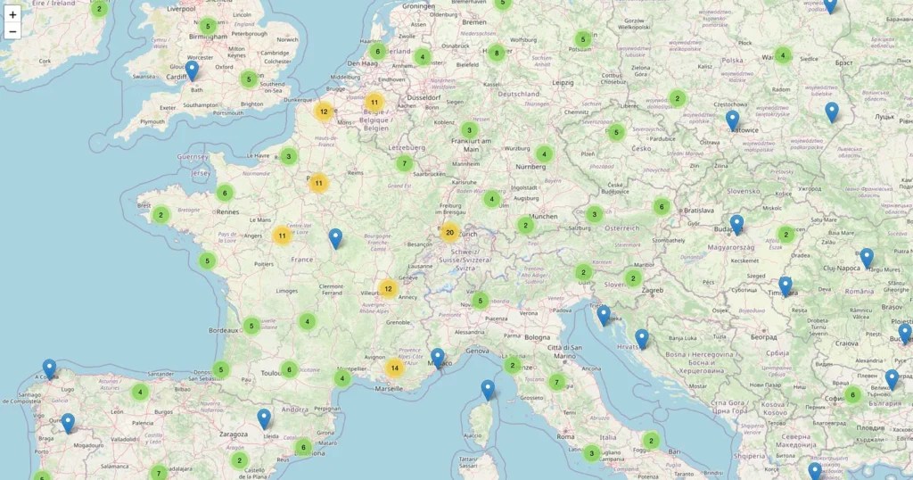 teslamap.io est une carte interactive qui affiche en temps réel la localisation des véhicules concernés par une mauvaise configuration de TeslaMate // Source : Seyfullah KILIÇ teslamap.io est une carte interactive qui affiche en temps réel la localisation des véhicules concernés par une mauvaise configuration de TeslaMate // Source : Seyfullah KILIÇ