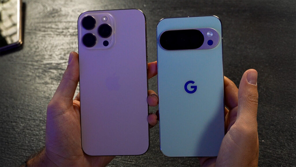 À côté d'un iPhone, le Pixel 10 Pro donne presque l'impression d'être un cran au-dessus. Google s'est vraiment amélioré en finitions. À côté d'un iPhone, le Pixel 10 Pro donne presque l'impression d'être un cran au-dessus. Google s'est vraiment amélioré en finitions.
