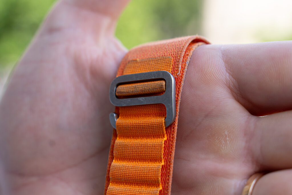 L'Apple Watch Ultra est-elle suffisamment solide pour les sports outdoors ? // Source : Robin Wycke pour Numerama L'Apple Watch Ultra est-elle suffisamment solide pour les sports outdoors ? // Source : Robin Wycke pour Numerama