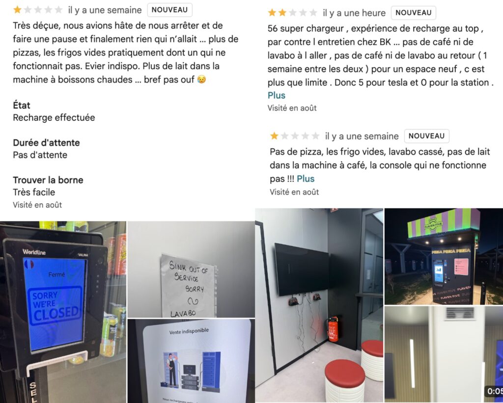 Les avis Google sur le superchargeur de Magnant montrent les limites du modèle actuel de Tesla Les avis Google sur le superchargeur de Magnant montrent les limites du modèle actuel de Tesla