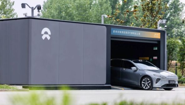 Une battery swap station de Nio // Source : Nio