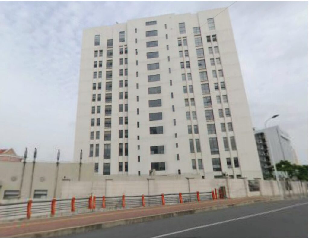 L'immeuble localisé dans un nouveau quartier de Shangaï abritait les locaux d'APT1 // Source : Mandiant L'immeuble localisé dans un nouveau quartier de Shangaï abritait les locaux d'APT1 // Source : Mandiant