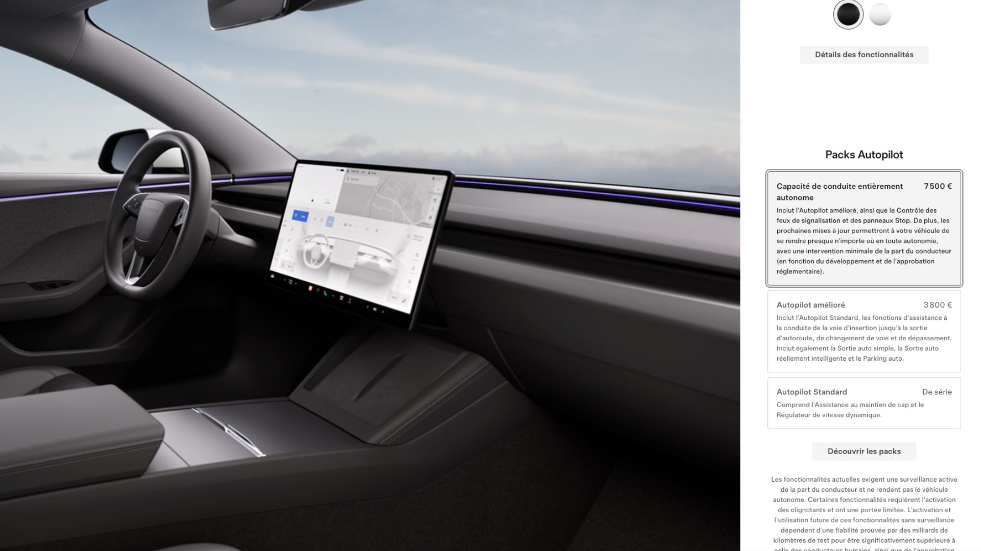 L'ancien nom de la conduite autonome de Tesla en France
