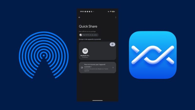 Comment faire un AirDrop entre un smartphone Android et un Mac