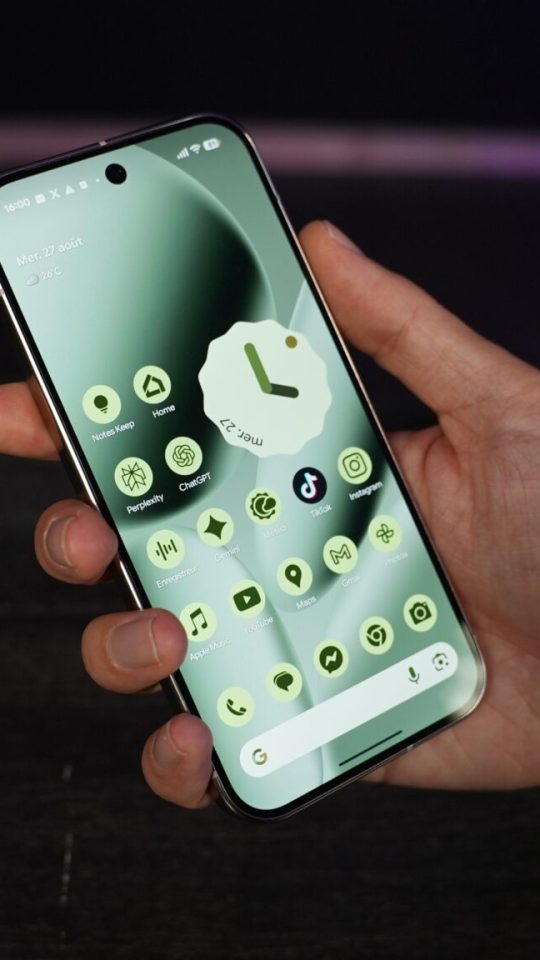 L'écran du Pixel 10 Pro est de très bonne qualité, mais ses bordures pourraient être un peu plus fines.