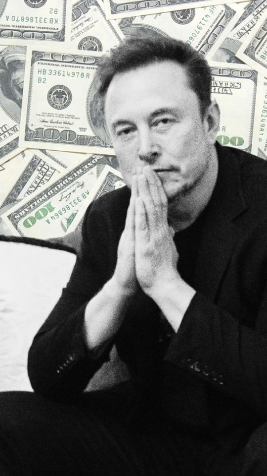 Elon Musk // Source : Photo : Simon Walker / No 10 Downing Street - montage Numerama