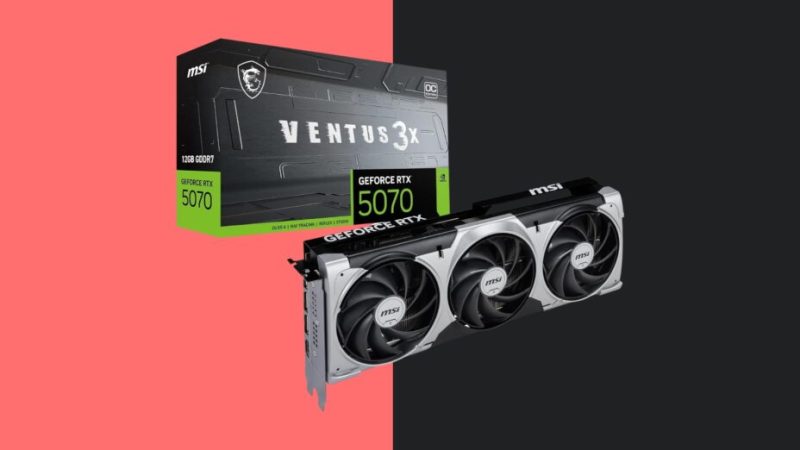 La dernière carte graphique RTX 5070 tombe à son meilleur prix sur Amazon