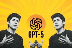 GPT-5 et Sam Altman, le patron de ChatGPT et OpenAI. // Source : Numerama