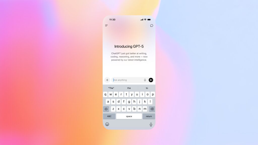 Les utilisateurs de l'application ChatGPT vont être accueillis par ce message d'accueil pour GPT-5.