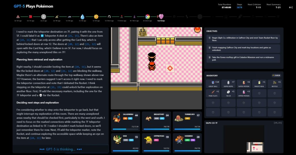 La chaîne Twitch GPT_Plays_Pokemon // Source : Capture Numerama