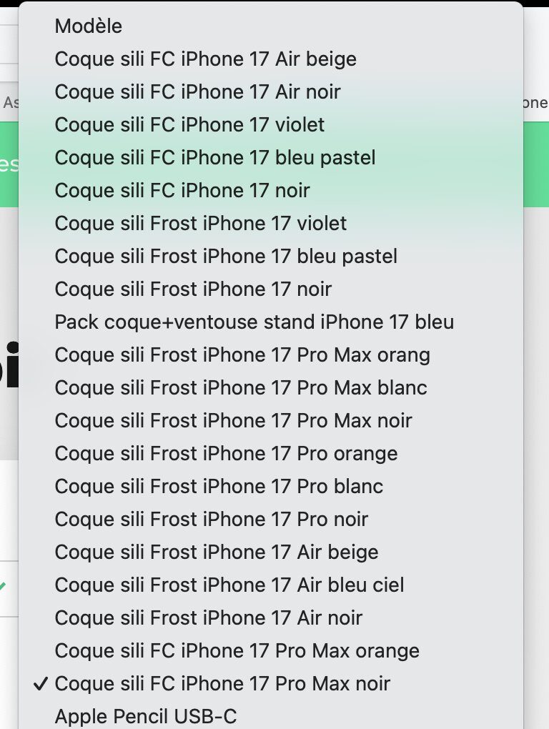 LA Liste des iPhone 17 Repérés Chez SFR. LA Liste des iPhone 17 Repérés Chez SFR.