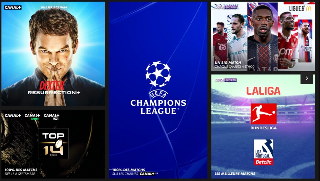 Un exemple de contenu présent dans l’offre spéciale de Canal+ Un exemple de contenu présent dans l’offre spéciale de Canal+