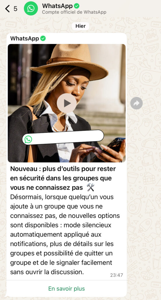 Exemple de message d'annonce reçu le 24 août 2025 // Source : // Source : Numerama Exemple de message d'annonce reçu le 24 août 2025 // Source : // Source : Numerama