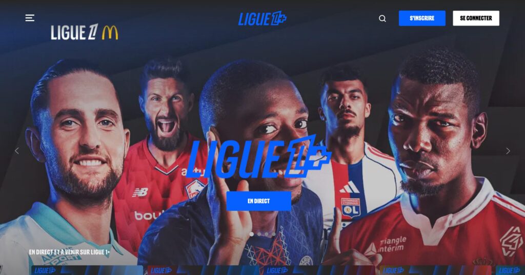 La page d'accueil de Ligue 1+ // Source : Capture Numerama La page d'accueil de Ligue 1+ // Source : Capture Numerama